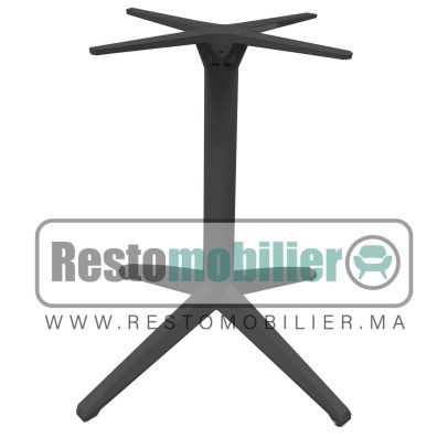 Pied de table Fixe Elypson Gris Anthracite